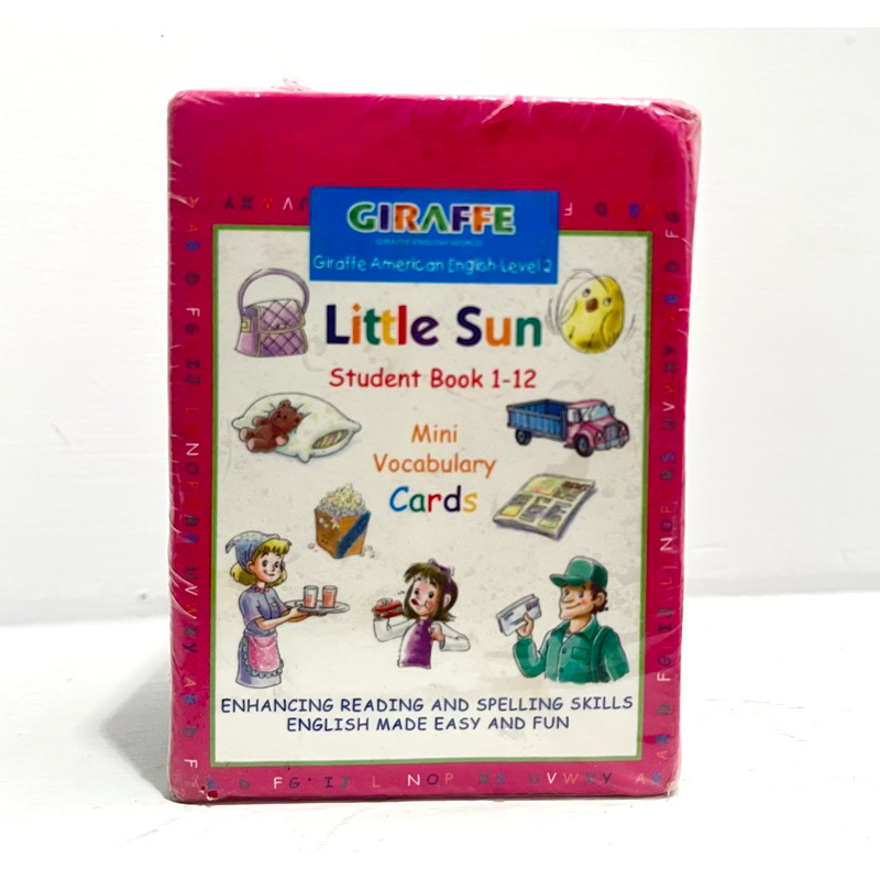 （全新現貨）【長頸鹿美語 GIRAFFE】 【Little Sun Student Book 1-12 英文單字卡】