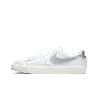 NIKE W BLAZER LOW 77女休閒運動鞋-白銀-DC4769113