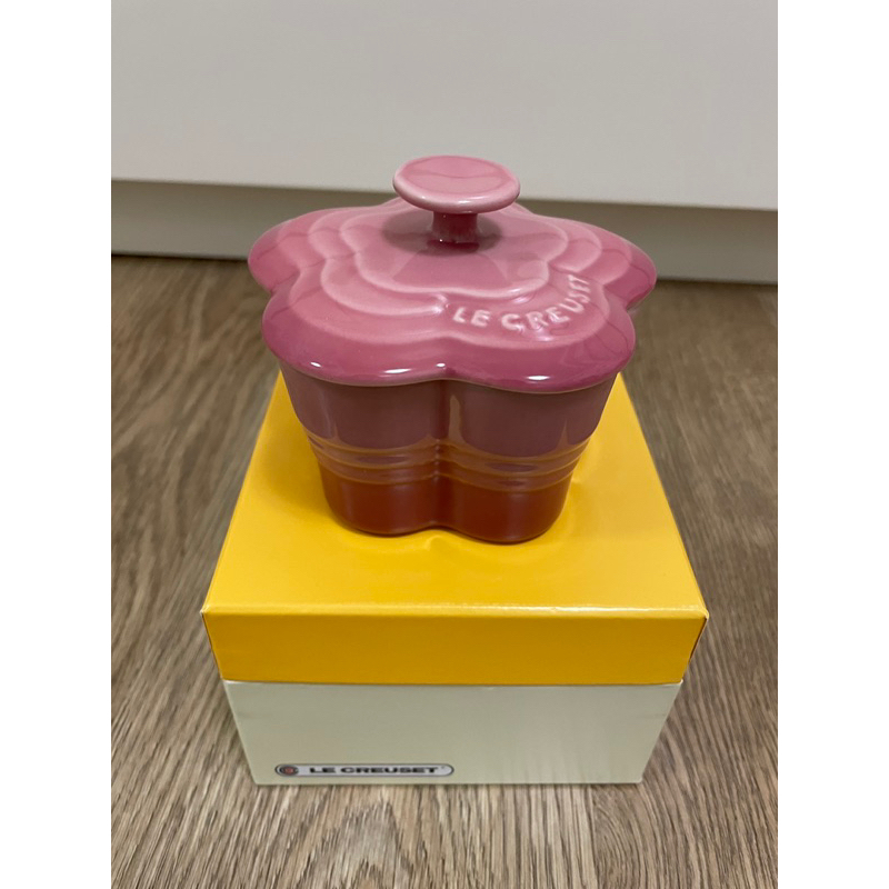 專櫃正品LE CREUSET 櫻粉紅花型烤盅 花碗 花盅 烤盤 全新LC