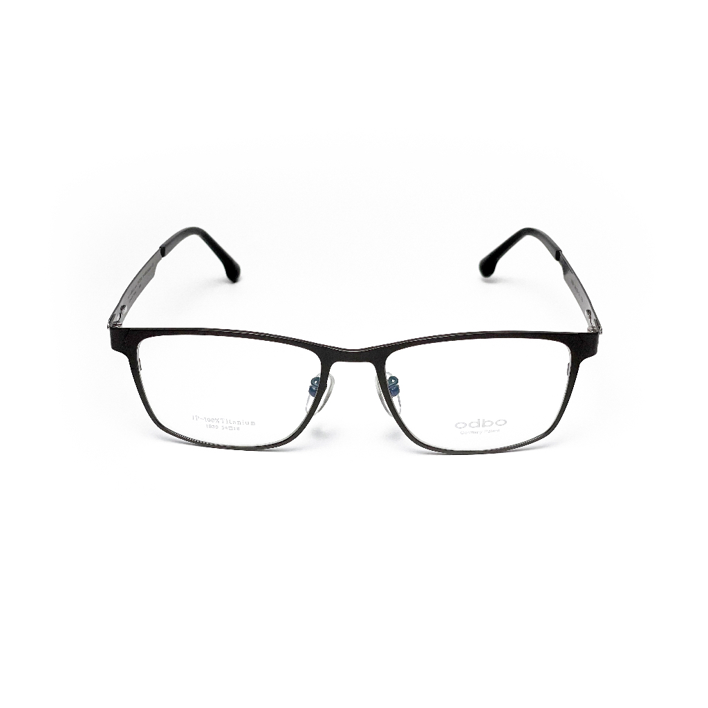 【全新特價】odbo 鈦金屬光學眼鏡鏡框 1839 C2D 亮水泥灰 輕量化無螺絲設計