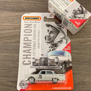 絕版 火柴盒 Matchbox 賓士 62 Mercedes Benz 220 SE sedan 冠軍吊卡 紀念版