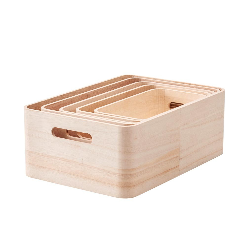 [現貨出清]【丹麥 RIG-TIG】Save It 收納盒5件組《WUZ屋子》收納托盤 木盒 木製收納盒