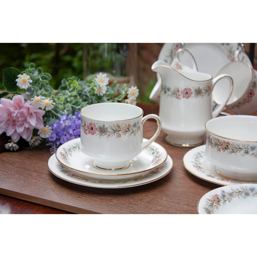 【旭鑫】Paragon - Belinda 貝琳達 下午茶杯組 英國 骨瓷 古董 茶杯 咖啡杯 咖啡壺 E.12