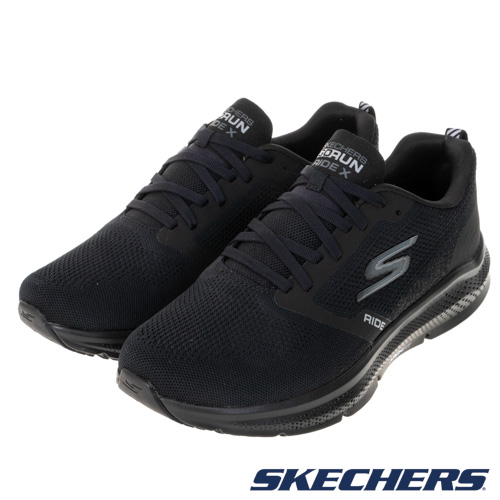 SKECHERS 男鞋 競速跑鞋系列 GO RUN RIDE X 寬楦款 - 246095WWBBK