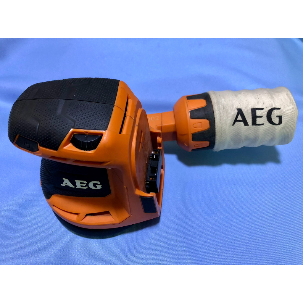 德國 RIDGID里奇 AEG  進口二手 外匯  BEX 18-125A 18V 砂紙機 研磨機 震動打蠟機 五吋