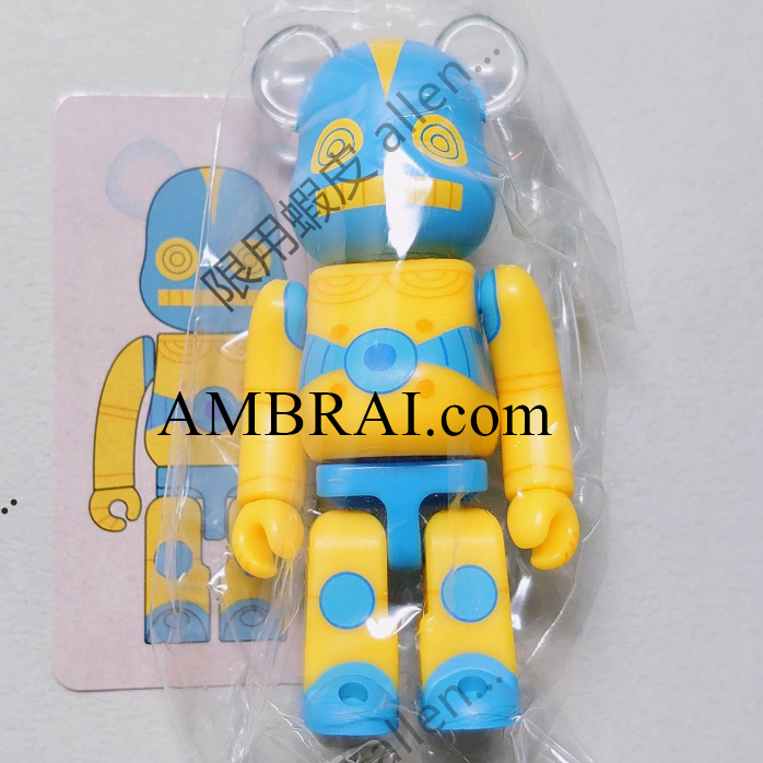 「AMBRAIz」裝箱寄出 Be@rbrick 45代 100% 庫柏力克熊 廣田彩玩所 藍黃 盲盒 大隱藏 隱藏 公仔