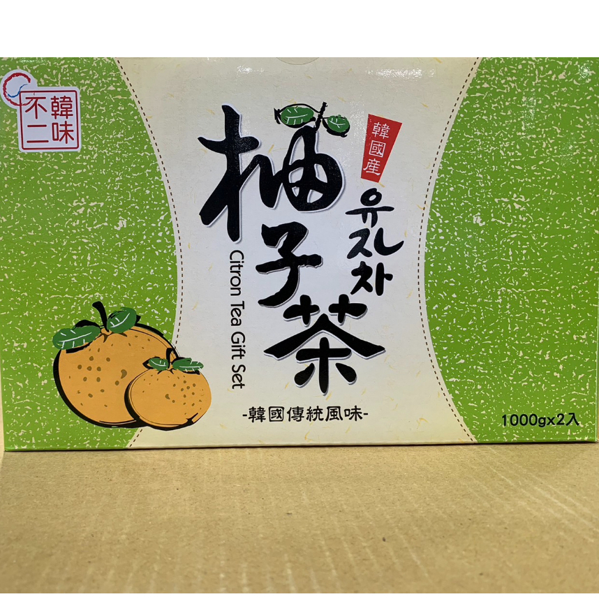 🔥領卷免運🔥 好市多 韓味不二 柚子茶飲組 1公斤 X 2入  柚子茶 禮盒 禮品 柚子茶禮盒 茶飲 飲品