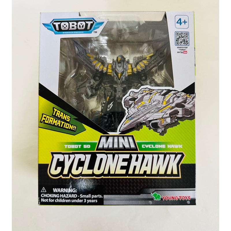 Tobot 機器戰士 mini 銀隼霍克 迷你銀隼霍克 CYCLONEHAWK