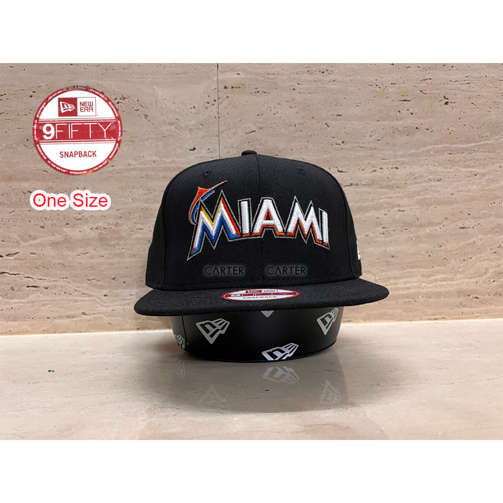 特價出清 New Era x MLB Miami Marlins 9Fifty 邁阿密馬林魚舊式復古logo後扣帽剩一頂