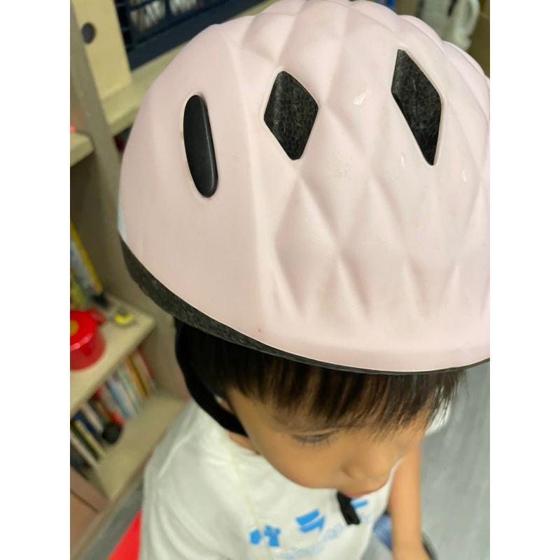 使用痕跡 免運 日本 OGK 幼兒 pine 雙色 自行車用 粉色 安全帽 2歲 3歲 安全認可 二手 自行車安全帽