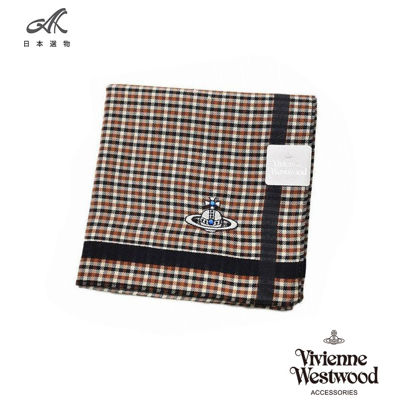 現貨 日本製 Vivienne Westwood 手帕 方巾 大方巾 領巾 純棉 高質感 名牌手帕 交換禮物 情人節禮物