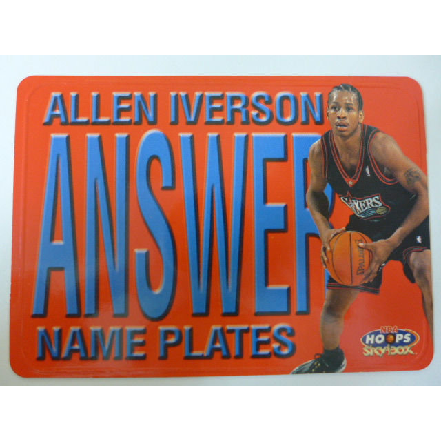 ~ Allen Iverson ~名人堂/戰神/得分王/艾倫·艾佛森 1999年SkyBox.票卡設計.NBA特殊卡