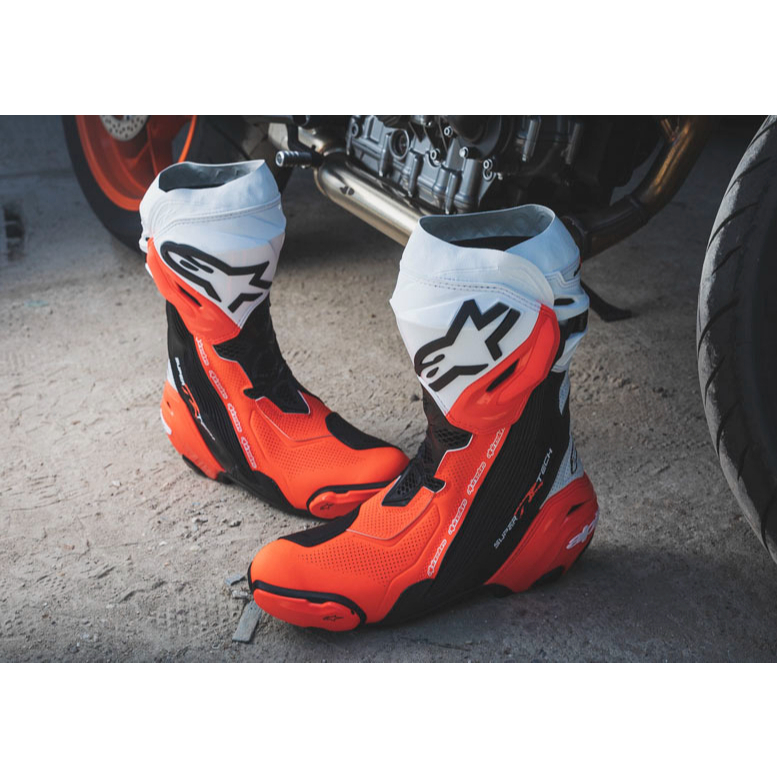 ⚠YB騎士補給⚠ ALPINESTARS A星 Supertech R VENTED 黑白紅 防摔 打孔 車靴