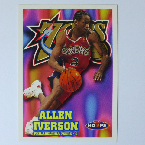 ~ Allen Iverson ~名人堂/戰神/得分王/艾倫·艾佛森 1997年Hoops.NBA籃球卡