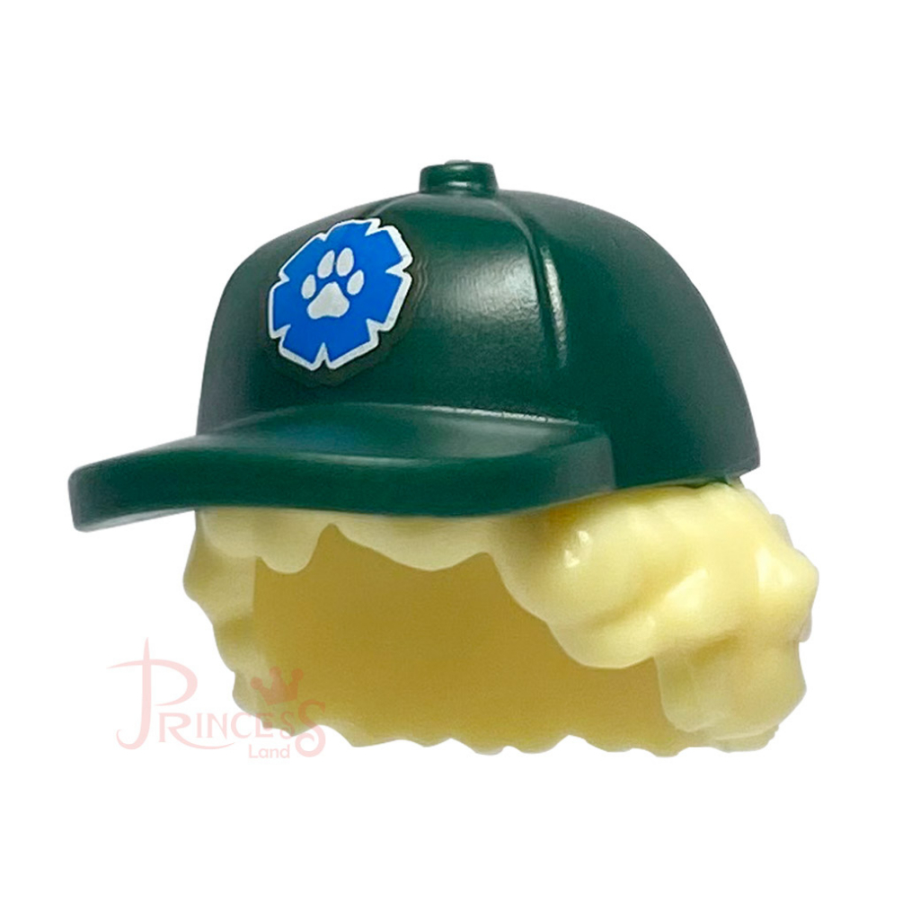 公主樂糕殿 LEGO 樂高 71037 環保人士 帽子 深綠色 亮黃色頭髮 捲髮 53980pb02 A244