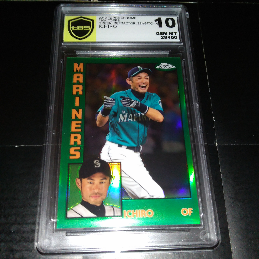 2019TOPPS「 ICHIRO」 少見tBS鑑定10級高比例限量99張閃亮金屬卡品號S587