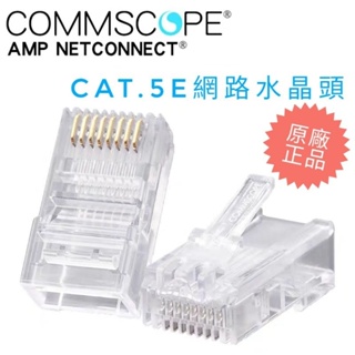 <原廠正品>康普commscope水晶頭 安普CAT.5e plug網路接頭 AMP系列 正品 現貨