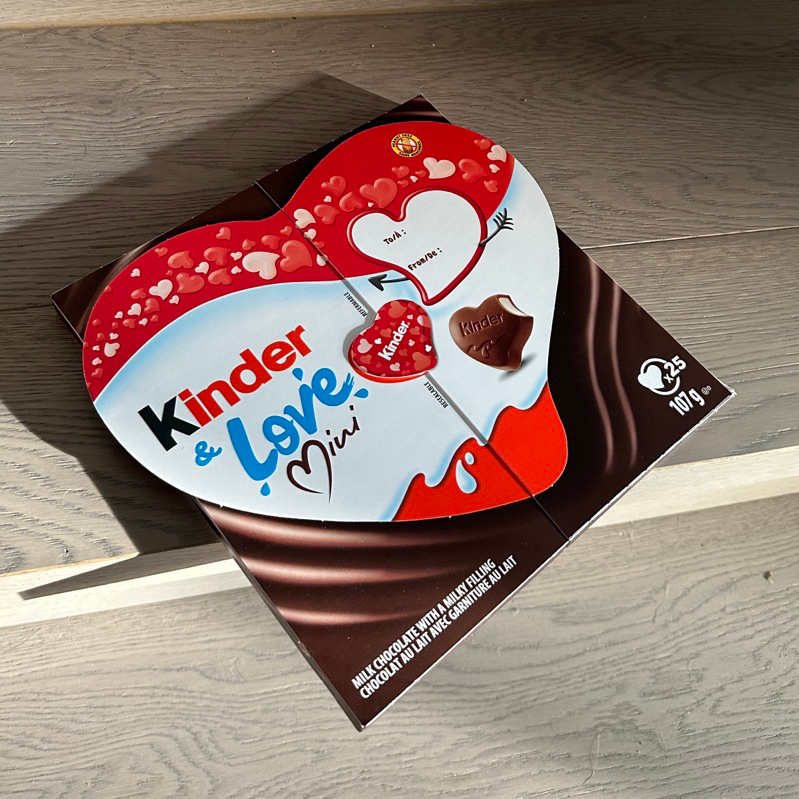 《7timesanight》健達Kinder情人節限定心型牛奶巧克力 歐美加拿大代購