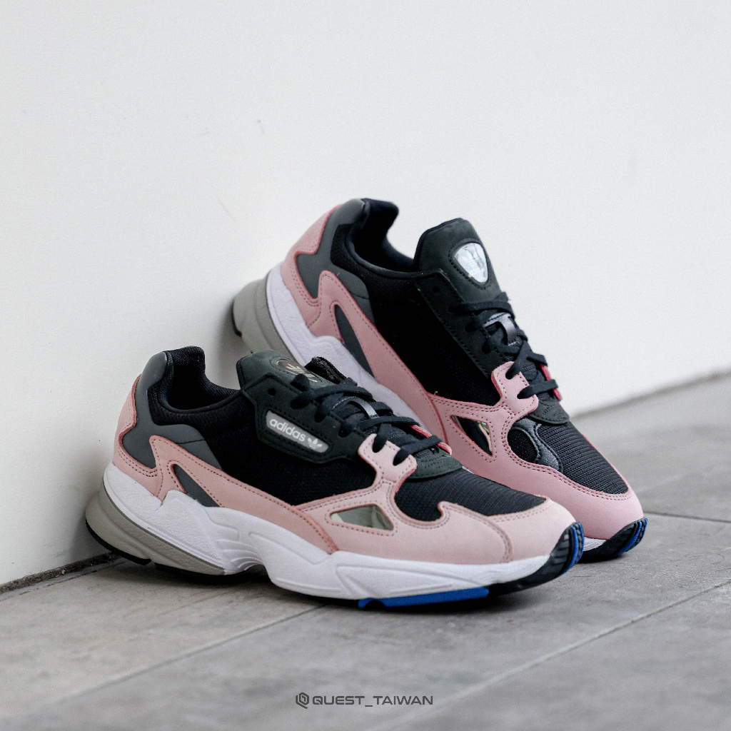 【QUEST】現貨 ADIDAS ORIGINALS FALCON 老爹鞋 老爸鞋 復古  黑粉 B28126