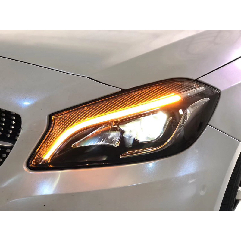 《霍克國際》Benz A class W176 原廠LED大燈 老改新