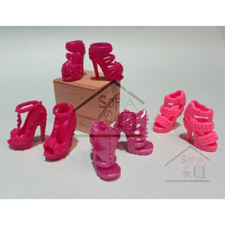 ◆SOFIAの樂園◆ 11寸30cm芭比娃娃 - 粉紅色高跟鞋鞋子