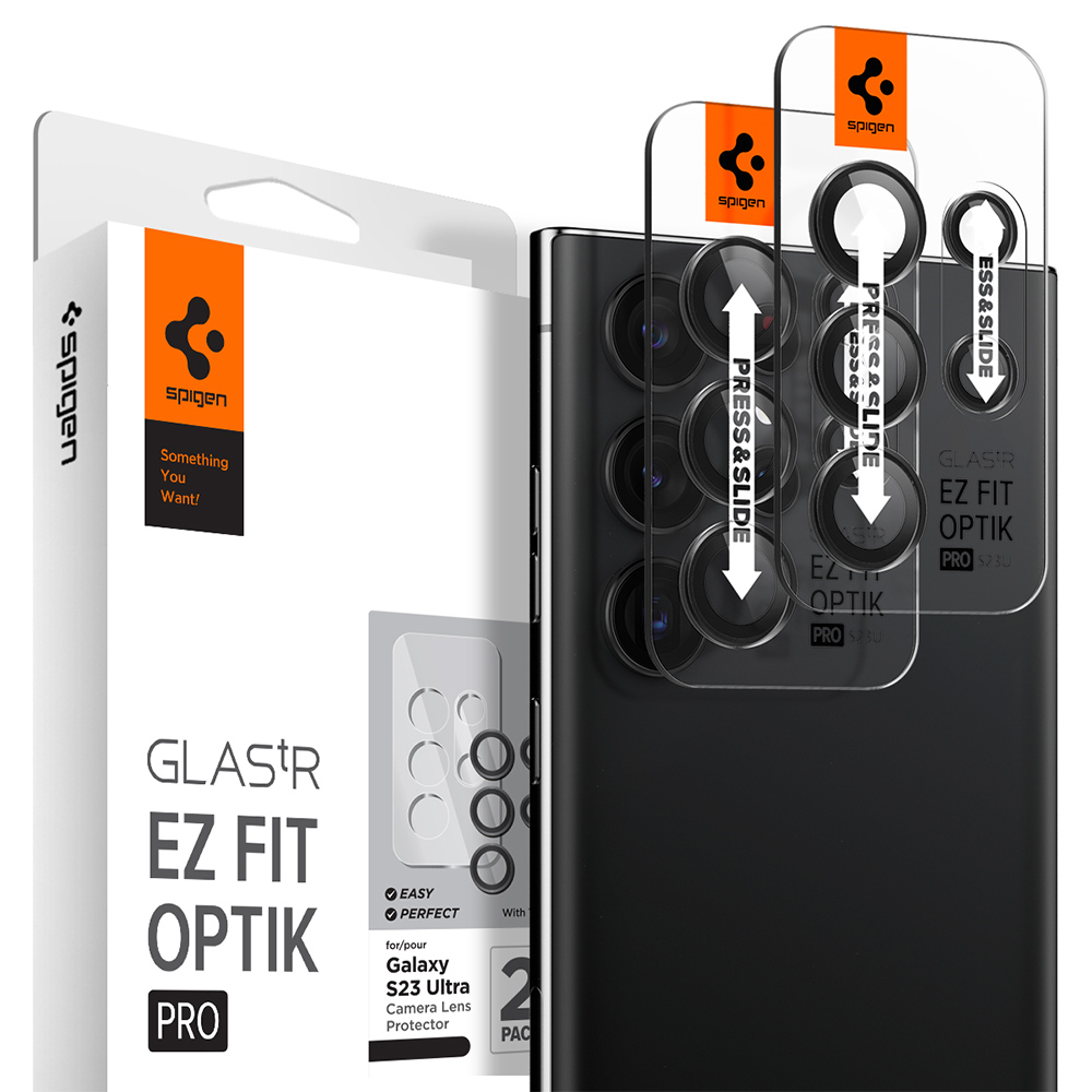 Spigen Galaxy S23 Ultra (6.8吋) Glas.tR EZ Fit Optik Pro鏡頭保護貼