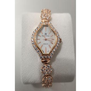 Royal Crown 羅亞克朗- 時尚鑲崁滿鑽鋯石腕錶 RC手鍊錶