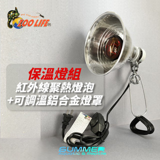 夏日水族｜現貨免運 Zoolife 夜間紅外線聚熱燈泡保溫燈組｜爬蟲 陸龜 加溫 溫控