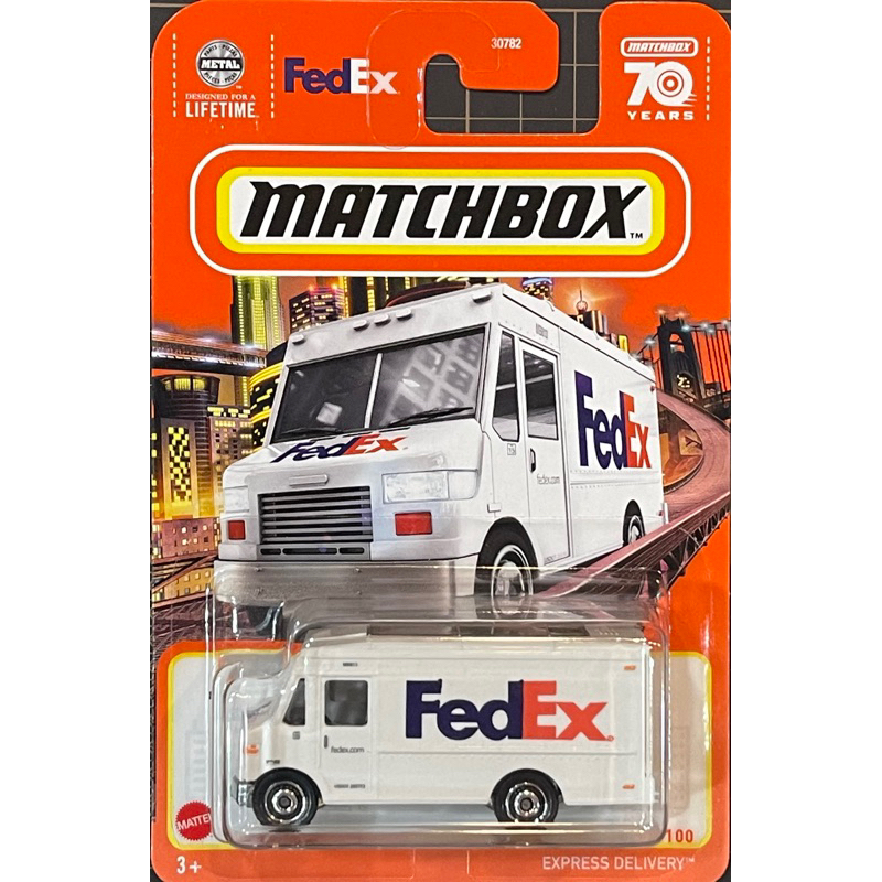 美泰matchbox火柴盒 FedEx 物流車 EXPRESS DELIVERY 廂型車