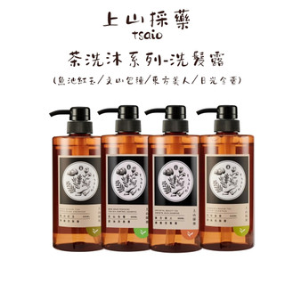 Tasio 上山採藥 茶洗沐系列 洗髮露 文山包種控油 魚池紅玉修護 東方美人順髮 日光金萱 600ml 無矽靈洗髮精