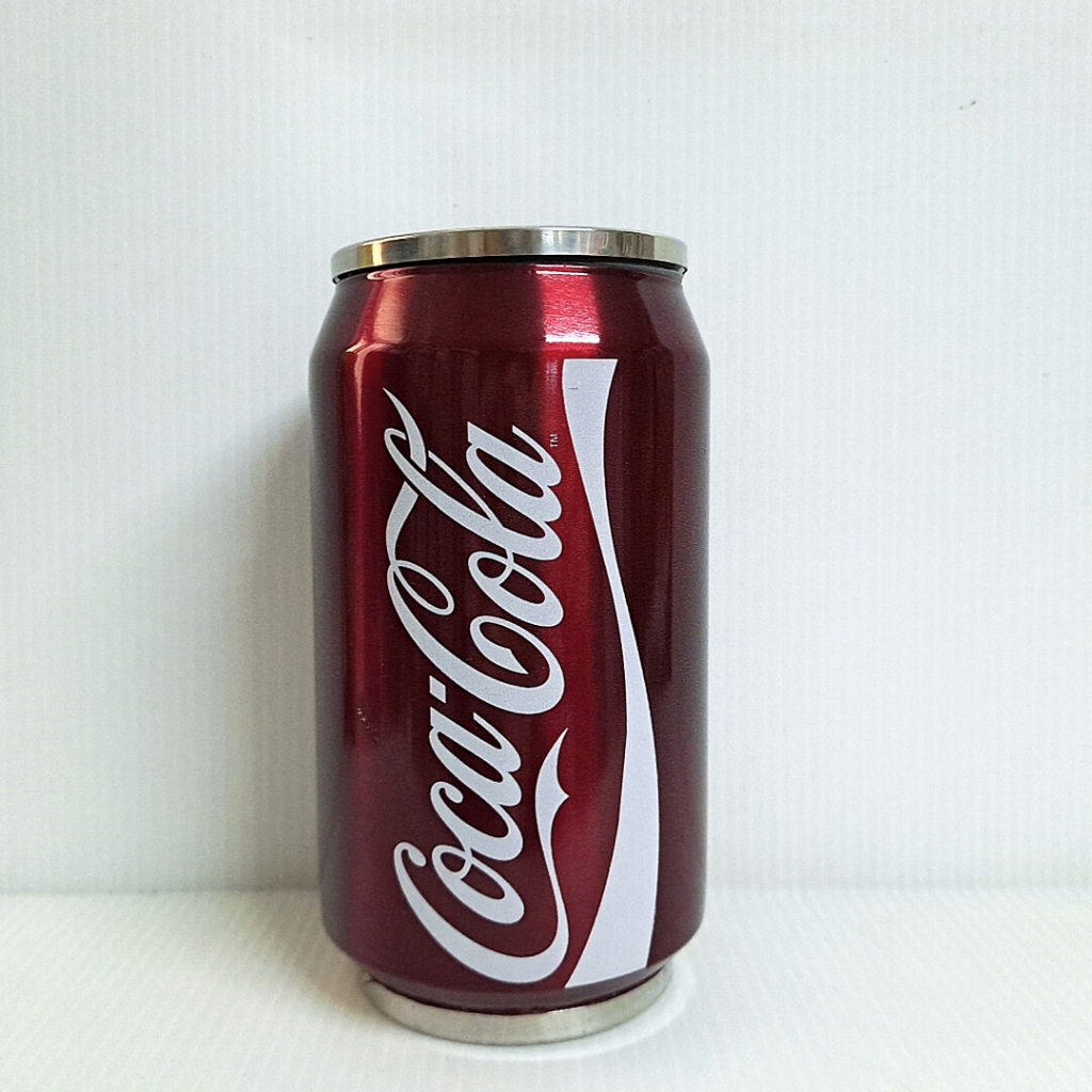 [ 小店 ] 公仔 可口可樂 易開罐造型保溫杯 250m  高約:13公分  材質:不鏽鋼.塑膠  未使用  N2 .2