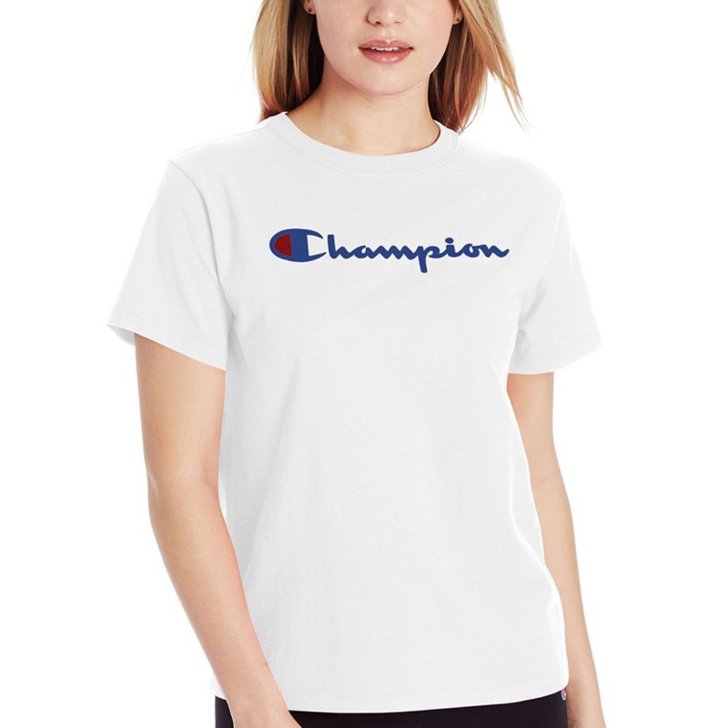 Champion logo 白踢 白T 短袖 T恤 踢恤