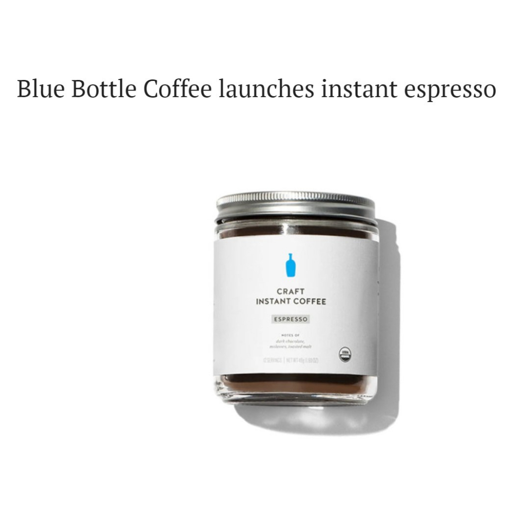 #[預購]藍瓶Instant Espresso玻璃瓶，2024年05月份新鮮烘焙#美國加州即溶咖啡Blue Bottle