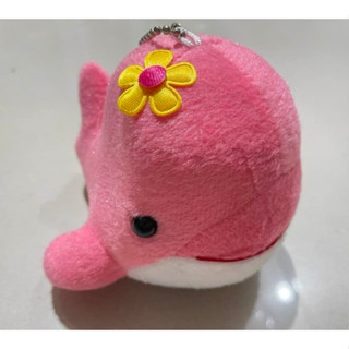 海豚 鯨魚 粉紅 桃紅 鑰匙圈 吊飾 掛飾 女生飾品 娃娃 絨毛玩偶 填充玩具 公仔