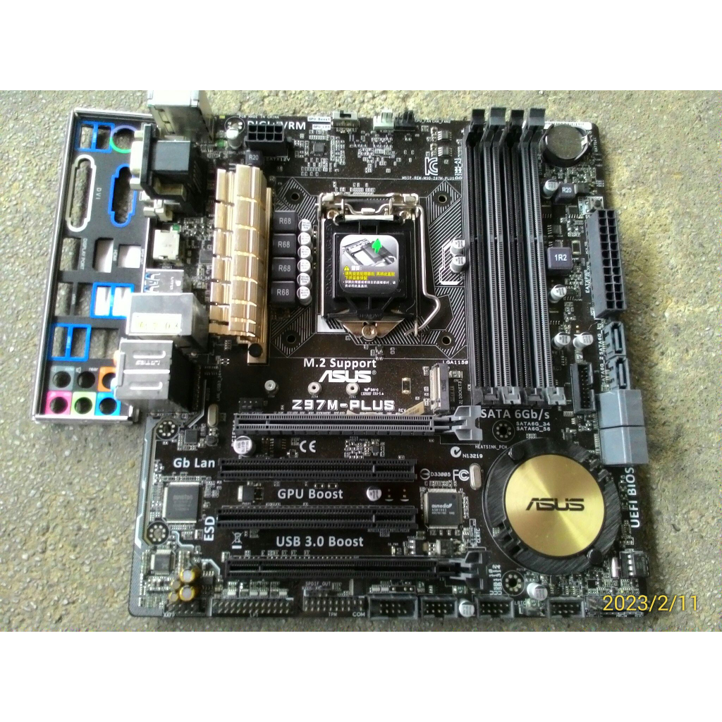 華碩 ASUS Z97M-PLUS LGA1150 腳位主機板 良品