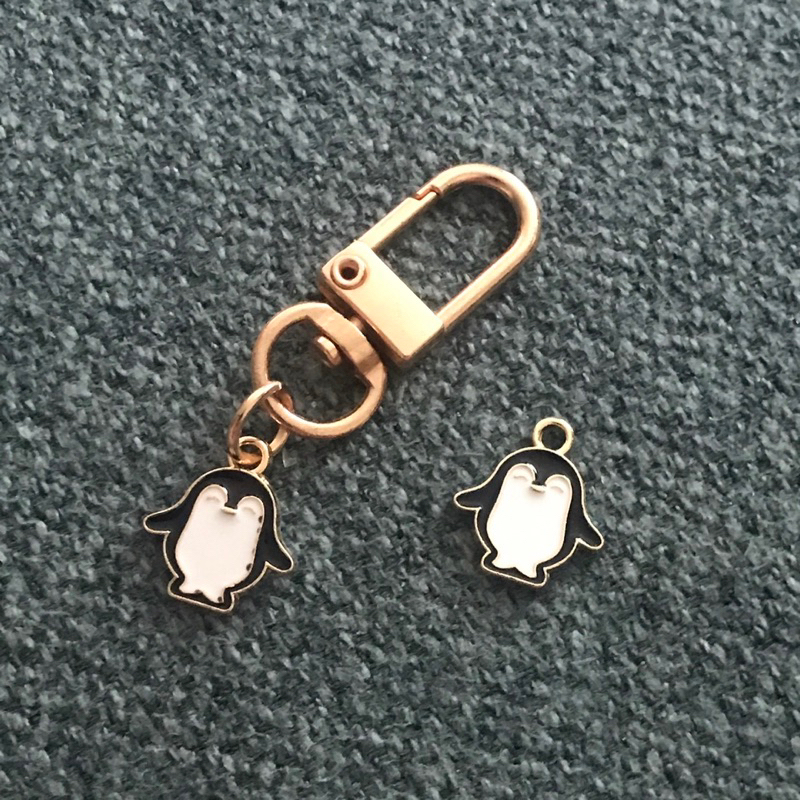 ❤️新款❤️DIY 創意 企鵝 吊飾 耳環 項鍊 配件 背包掛飾 鑰匙圈 airpods 禮物 獎品