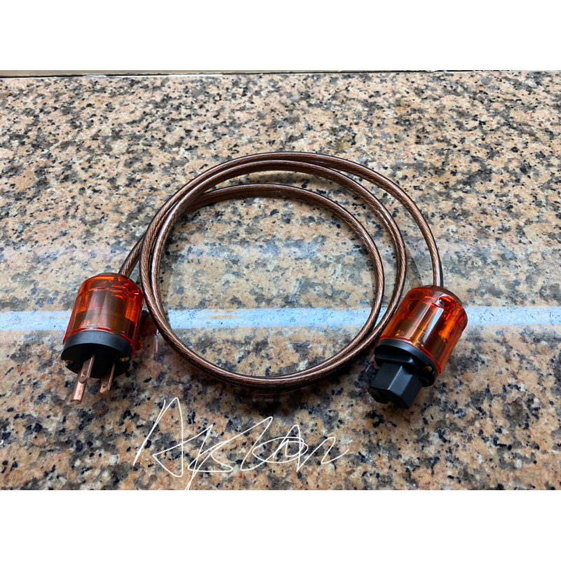12awg 無氧銅音響電源線 紅銅版美式電源插頭