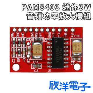 PAM8403 迷你3W音訊功率放大模組 (1142) 適用Arduino 科展 模組 電子材料 電子工程