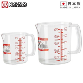 NAKAYA 日本製 200ml 500ml 透明量杯/量米杯-液體.粉類都可以量