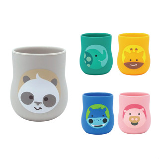 加拿大 Marcus & Marcus 動物樂園2合1矽膠訓練杯(5款可選)喝水杯|兒童餐具【麗兒採家】