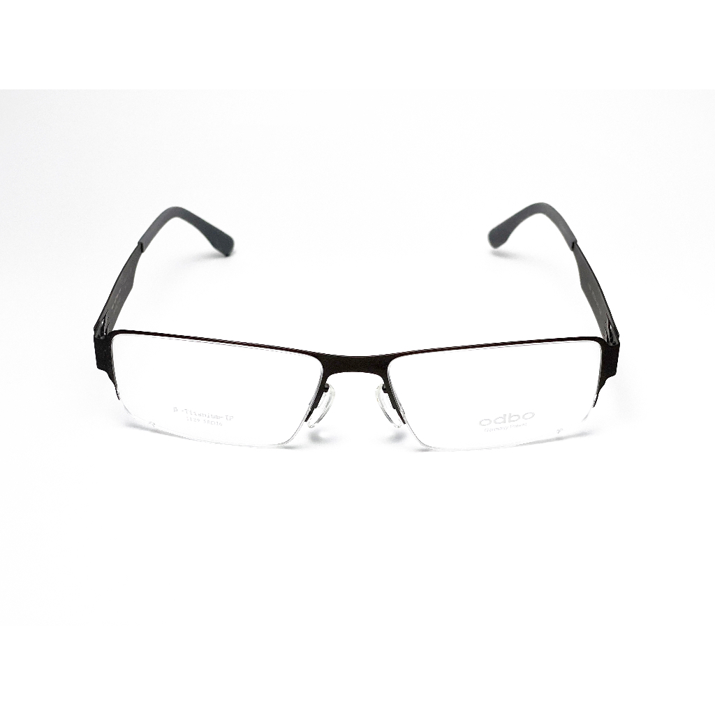 【全新特價】odbo 鈦金屬光學眼鏡鏡框 1129 C2B 消光鐵灰色 輕量化無螺絲設計