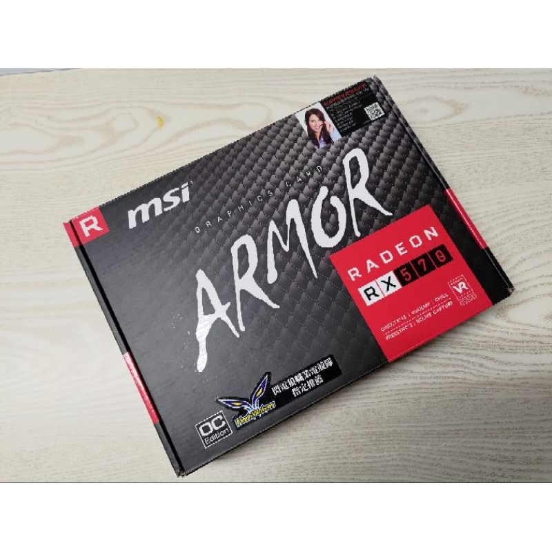 MSI 微星 RADEON RX 570 ARMOR 8G 顯示卡 空盒