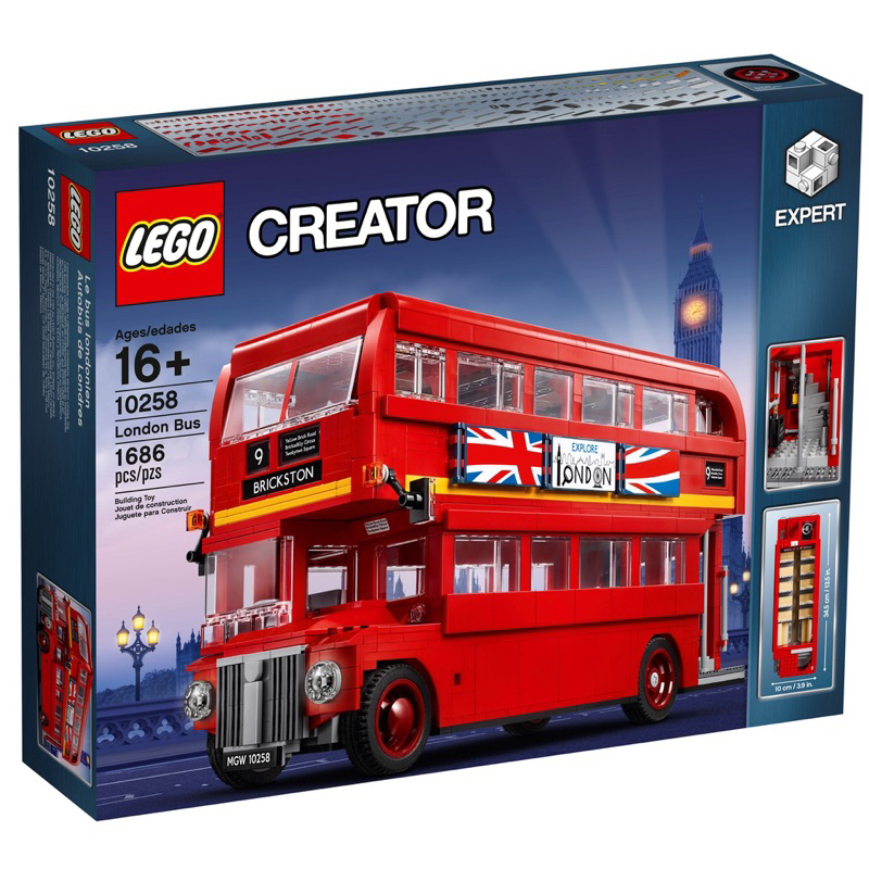 正版無盒 內容無拆無缺【LEGO 樂高】10258 創意系列 London Bus 英國倫敦巴士