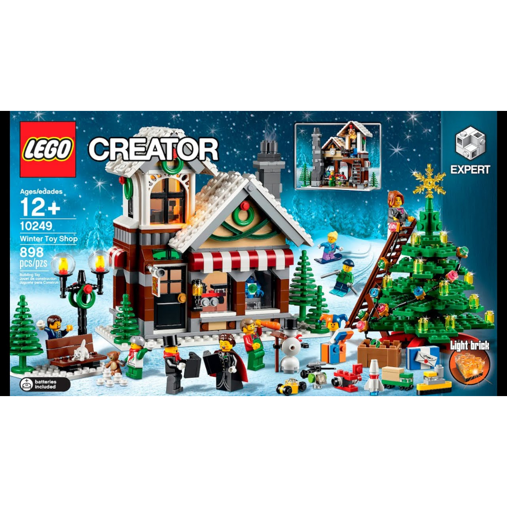 全新未拆 微盒損【LEGO 樂高】10249聖誕小屋 冬季玩具商店