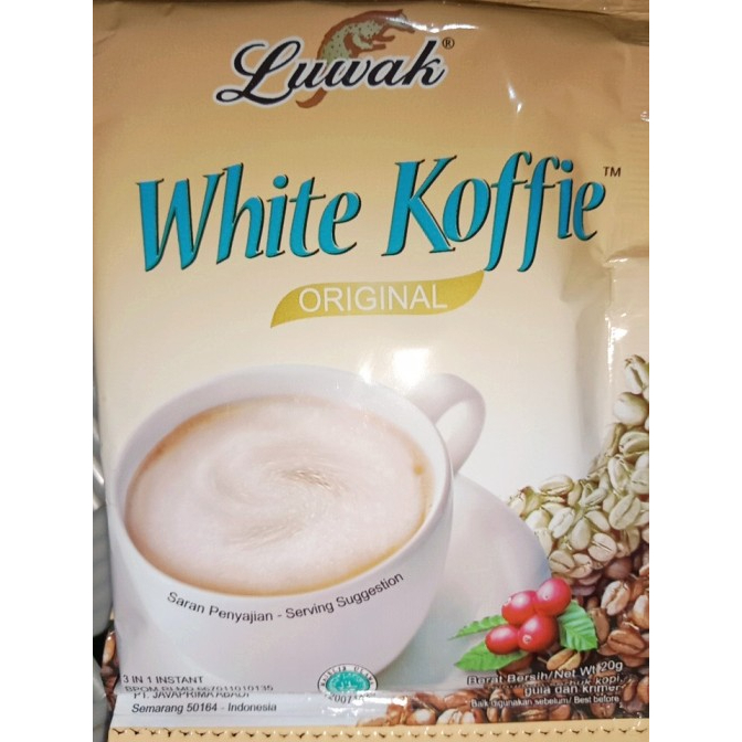Luwak White Koffie Original麝香貓 露哇白咖啡☕WHITE KOPI三合一即溶咖啡粉