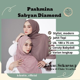 Pashmina ceruty hijab baby doll ceruti premium jilbab diamon