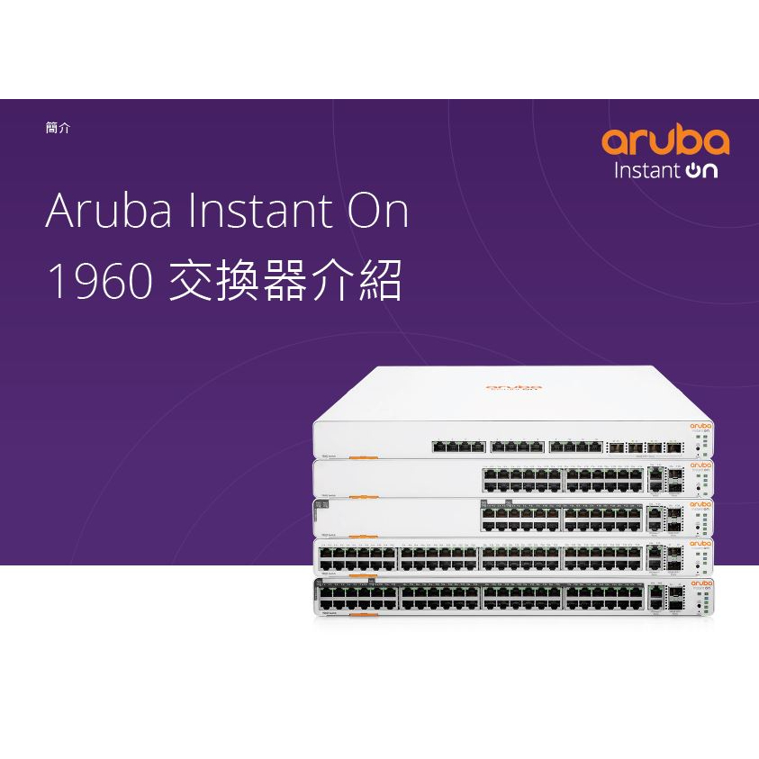 【康批特3C】Aruba IOn 1960 系列交換器(支援堆疊) | JL805、806、807、808、809A