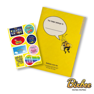 Bixbee三層文件夾+玩轉創意DIY貼紙