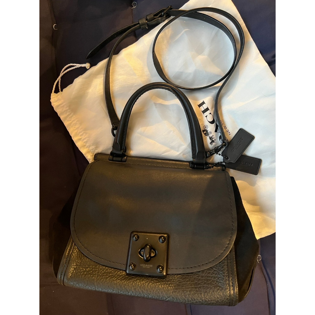 COACH Mixed Leather Drifter Top-Handle 二手包