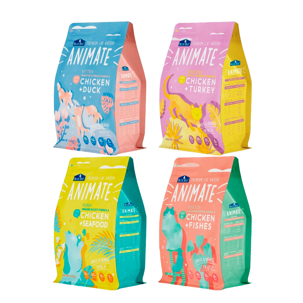 倍力 Animate 願望 無穀 貓糧 貓飼料 低磷 泌尿 免疫 腸胃 保健 挑嘴貓 室內貓 1.5kg 4.5kg